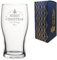 Personalised Engraved Novelty Christmas Pint 20oz Tulip Beer Glass with Merry Christmas Tree Design, Customise with Any Name or Message, Gift Box Included, Laser Engraved