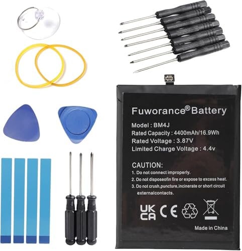 Fuworance 4400mAh 3.85V BM4J Batterie de Remplacement Compatible avec Redmi Note 8 Pro M1906G7I, M1906G7G Batterie Lithium-Polymère avec Outil de réparation