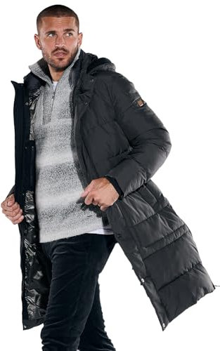 emilio adani Herren Herren Mantel regular, Anthrazit, 37468, Anthrazit in Größe 58