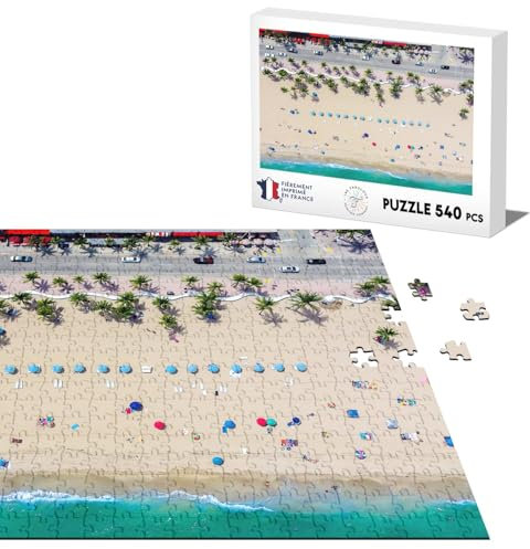 Klassische Puzzle 540 Teile Miami Tropical Holiday Beach Air View