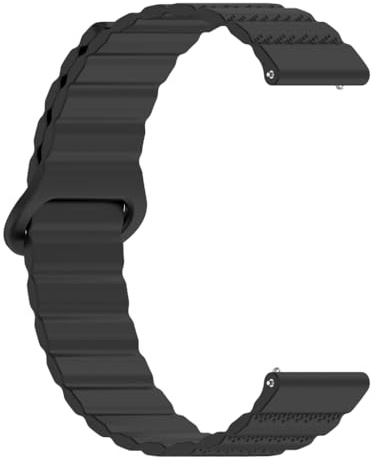 CAZSTYK Silikon-Uhrenarmband, 18 mm/20 mm/22 mm, mit Verschluss, wasserallergiefrei, passend für den täglichen Gebrauch, 20 mm