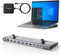 TobenONE - Docking station USB-C per 3 monitor e doppio monitor, supporto dock per notebook con caricabatterie GaN III da 100 W, Ethernet a 2,5 Gbps, 2 HDMI e DP (4K a 120 Hz), 6 porte USB