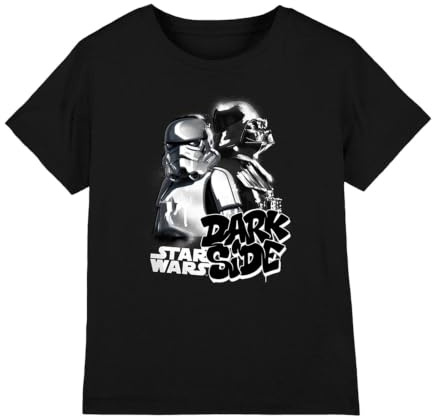 Star Wars Boy's Dark Side Duo Unisex Kids T Shirt T-Shirt
