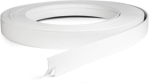 DQ-PP GARDINENSCHIENE Blende – 100cm – PCV – 2-läufig – Weiss – 1m – Gardinen Schiene Vorhangschienen