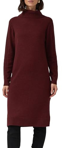 s.Oliver Damen Kleid – Rollkragen, Langarm, Midi, Regular Fit
