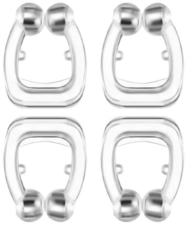 4 PCS Schnarchstopper, Antischnarchen Snore Stopper, Möglich bessere Atmung für Ruhigen Schlaf
