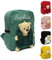 Personalisierte Kindergartenrucksack Kinder mit Gestickt Namen, Bär Kinderrucksack für Mädchen Junge, Kita Rucksack ab 1 Jahr, 27 x 20 x 10 Cm Kleinkind Schulranzen für Kindergarten Schule (Grün)
