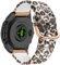 SeNool QuickFit 20mm Armband für Garmin Fenix 8 43mm/Fenix 7S Pro Solar/Fenix 7S/ Fenix 6S/Fenix 6S Pro/Fenix 5S, Soft Silikon Ersatzband Uhrenarmband für Garmin Descent Mk3S/Descent Mk3Si - Leopard