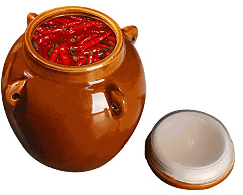 NAMOARLY Tarro Grande De Cerámica Para Encurtidos y Alimentos Resistente Luz Para Hogar y Restaurantes