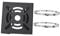 CIYODO 1 Set Camera Pole Mount Bracket Durable Pole Clamp for Security Cameras with Multiple for Optimal Angle Includes Rings and Screws for Outdoor Use