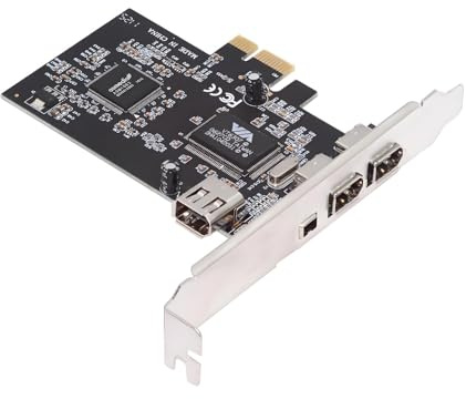 Cablecc 400Mbps PCI-E 1X 4X 16X auf 4 Ports Firewire 400 Capture Card IEEE 1394a PCI Express Karte 6Pin und 4Pin IEEE-1394 Adapter