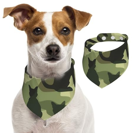 Hundehalstuch, Camouflage-Muster, 1 Stück, Hundezubehör für kleine Hunde