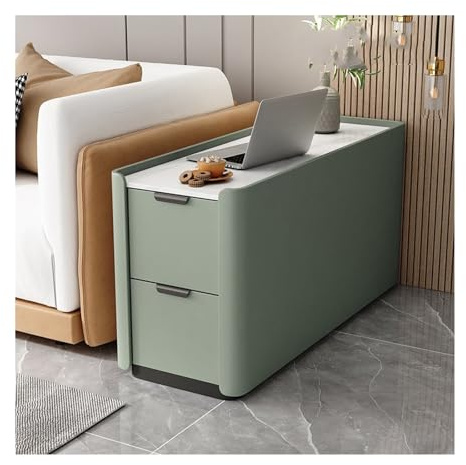 WFchenj222-6 Beistelltisch fürs Sofa Bodensofa Sideboard Light Luxury Premium Sense Massivholz Superschmaler Kleiner Ordner Seitenschrank Beistelltisch Schrank Nachttisch(J)