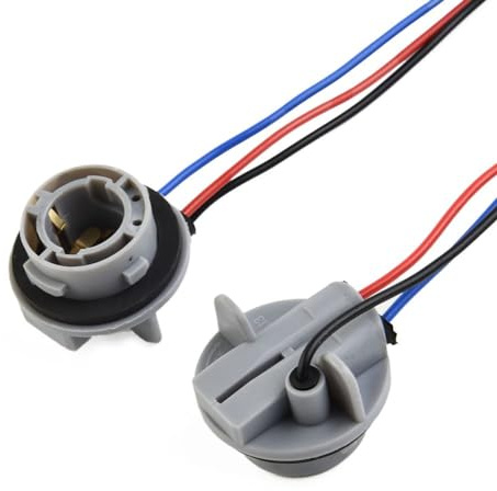 MeevrgR 2 Stück 1157 BAY15D P21/5W Bremslichtsockel-Adapter, vorverdrahteter Plug-and-Play-Anschluss für 1016 1053 1152 1154 1157 1158 1493 2057 396 3497 7528 Dual Filament Glühbirnen