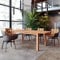 Krok Wood Ausziehbare Tisch London aus Massivholz in 160x90х75 cm (220(160+60) x90x75 cm)