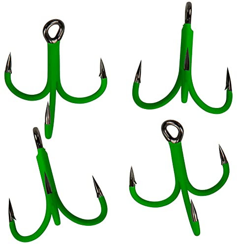 Madcat A-Static Treble 6X Hooks - 4 Wallerdrillinge, Größe:2/0