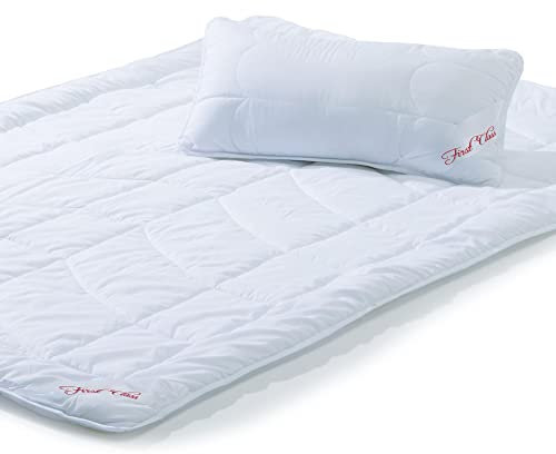 CelinaTex First Class Sommer Leicht Steppdecke 140 x 200 cm Set mit 1x Kopfkissen 40 x 80 cm Bettdecke Sommer Decke