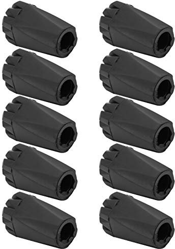 Cubierta de pie para Bastones de Trekking, 10 Piezas de Bastones de Escalada Cubierta de pie con Punta de Goma Protectores de Punta de bastón para Caminar