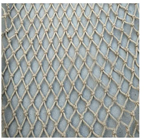 Kindergarten Geländer Sicherheitsnetz Hanf Schutznetz Kinder Fall Safety Net Hanf-Seil- Kletternetz Isolation Netz Indoor Outdoor Climbing Hammock Schaukel Zaun Balkon Dach Restaurant Bar Decken(4mm/