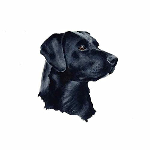 2 Stücke Schwarz Labrador Auto Aufkleber Vinyl Klimaanlage Aufkleber Autozubehör Grafiken 13 Cm X 11,3 Cm Laptop Koffer Lkw Zubehör Auto Aufkleber
