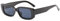 YAMEIZE Rechteckige Sonnenbrille für Damen Herren 2er-Pack 90er Vintage Kleines Quadrat Kleine Gläser UV400-Schutz…