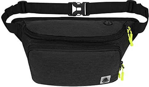 Gisdanchz Bauchtasche Gürteltasche Herren Damen für Reise Sport Outdoor, Wasserdicht Elegant Klein Hüfttasche Groß Herren Damen Frauen Fanny Pack Waist Bag Hip Bag for Men Women, Dunkelgrau
