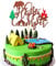 Arthsdite One Happy Camper Cake Topper Camping Camp Out Campfire Tent Adventure Theme Cake Decorations for Kids Boy Girl First 1st Birthday Party Supplies