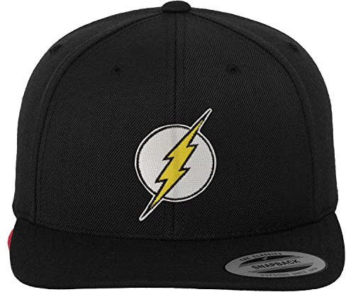 The Flash Offizielles Lizenzprodukt Premium Snapback Cap (Schwarz), Einheitsgröße