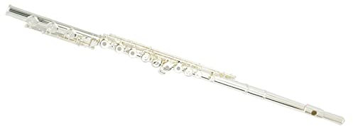 Flöte Musikinstrument C Melodie Körper Aus Weißem Kupfer Mundstück Aus Sterlingsilber 17 Öffnungen Versilberte Flöte Einsteiger Querflöten