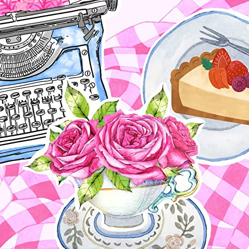 20 Servietten Nostalgische Kaffeepause | Schreibmaschine | Kuchen | Vintage | Retro | Tischdeko | Decoupage | Serviettentechnik 33x33cm