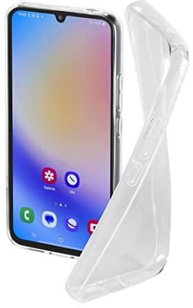 Hama Handyhülle für Samsung Galaxy A34 5G „Crystal Clear“ (durchsichtige Samsung A34 Hülle aus TPU, Flexible Schutzhülle, Handyschutz mit Anti-Rutsch-Oberfläche) transparent