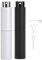 Segbeauty Pulverizador Perfume, Atomizador Perfume Recargable, Botella de Perfume 10ml, 2 Piezas Spray de Perfume Portátil para Viajar (Negro, Plata)