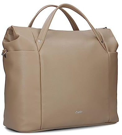 Zwei Große Damen Business-Tasche Pia PI160 Laptop-Tasche 16 Liter klassisch-elegante Querformat Tote Bag für Büro & Arbeit inkl. extra langer Schultergurt - Umhängetasche & Schultertasche