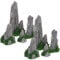 GANAZONO Mini Rockery Decoration Miniature Zen Garden Rockery Decor 8Pcs Bonsai Ornament Accessories Mini Bonsai Figuren Ornament Plant Pot Terrarium Decor