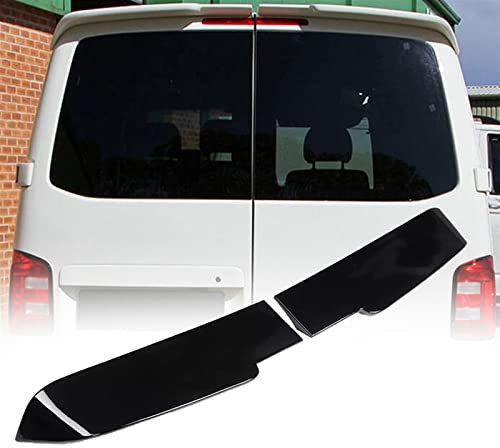 WEHOMY 2 Stück/Set Dachheckspoiler Flügel ABS Glänzend Schwarz Heckspoiler Für VW T5 T5.1 T6 T6.1 2-Türer Transporter Auto Zubehör
