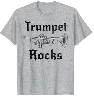 Trumpet Rocks, Trompeter-Blechmusiker, Goth T-Shirt