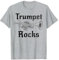 Trumpet Rocks, Trompeter-Blechmusiker, Goth T-Shirt
