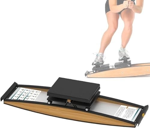 XDLYWUZIQ Ski-Trainingsgerät, Snowboard, Ski-Trainingsgerät, Indoor-Simulation, Ski-Rudern, Aerobic-Ausrüstung, Mit Gehstock, Für Taille, Bauch Und Bein-Trainingsgerät