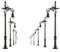 Zoegneer 5 Pezzo LED Street Lamp Set 1:160 Lampioni Stradali Per N Scala Modello Treno Layout 65Mm Luce Per 3V DC/AC