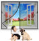 Magnet Fliegengitter BalkonFenster 40x90 cm, Magnet Fliegengitter Fenster Insektenschutz ohne Bohren Automatisch schließen für BalkonFenster TerrassenFenster Wohnzimmer Schwarz Neuste-Version