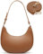 Katleay Crossbody Bag Damen, Handtasche Damen Klein Pu, Y2k Schultertasche Damen, Frauen Retro Achsel Umhängetasche, mit Verlängern Verstell Schultergurten, für Handlich, Shoulder, Crossbody(Braun)