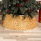 Proumhang Collare dell'albero di Natale Gonna dell'albero di Natale Copertura Della Base dell'albero con Glitter Anello dell'albero di Natale Decorazione per Feste in Casa Oro M(55 * 72 * 25cm)