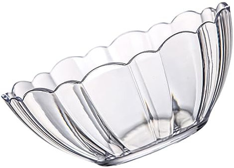 SHOWERORO Home Decor decoração casa Ensaladera de acrílico Bowl Ensalada decoración tazón de Postre Multiusos tazón de acrílico para el hogar ensaladera de Cocina Transparent Reutilizable