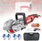 forplubossmmp Rainureuse Murale 4000 W, Machine À Rainurer Électrique avec 4 Gants Et Boîte À Outils, Coupe-Béton Mural, Machine À Rainurer Le Béton, 7500 TR/Min pour Les Coupes,Red