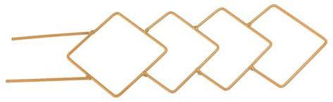 Hemobllo Petite Treille Doré pour Plantes Intérieur Support pour Plantes Grimpantes Monstera Et Pothos Treillis avec Piquets pour Pots De