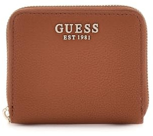 GUESS Porte-Monnaie Gregoria SLG Small Zip Around Wallet Cognac Brun