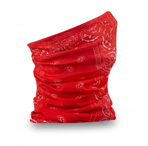 The Tie Company Snood Balaclava Face Plain Neck Tube Paisley Scarf Travel Mouth Cover Motorcycle Cycling Mask Breathable - 3 Packs