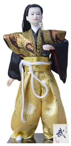 Xgdsnly Vintage Japanischer Kimono, 30 cm Groß, Asiatisches Mädchenmodell, Geisha Puppe, Figur, E