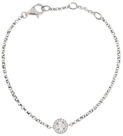 THOMAS SABO Damen-Armband 925 Silber Zirkonia weiß Brillantschliff 19.5 cm - SCA150001