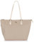YNOT Damen-Tasche aus Leder Melody C Shopping Medium Taupe und Prima Taupe MC036.Tau